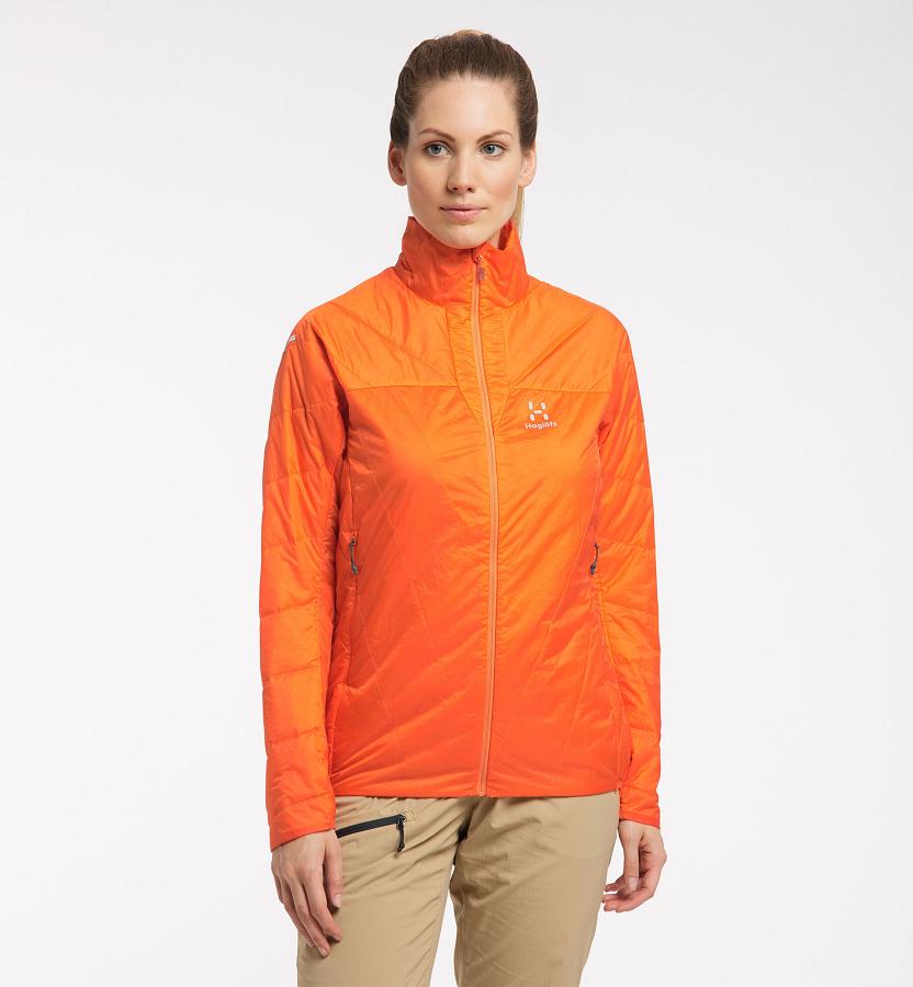 Haglöfs L.I.M Barrier Down Jacket Orange For Womens JVGUI1264 Australia